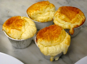 Cheese Souffle with Gruyere and Parmesan